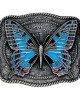 Belt Buckle - Butterfly Blue