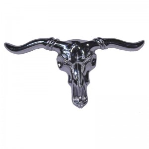 Belt Buckle - Steer Head Silver
