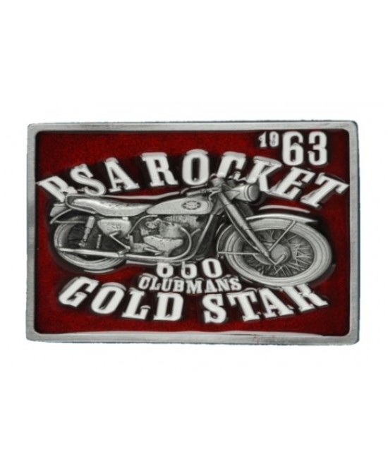 Belt Buckle - BSA Gold Star Red