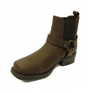 Woodland - Harley Men's Harness Cowboy Boot Brown Woodland - Harley Men's Harness Cowboy Boot Brown