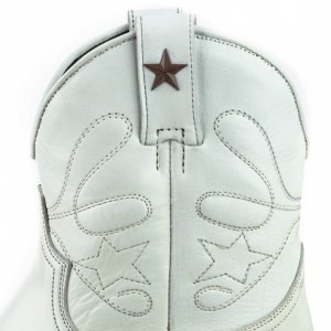 Mayura 2374 Bone White Ladies Cowboy Ankle Boots