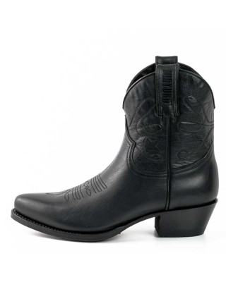 Mayura 2374 Negro Ladies Cowboy Ankle Boots