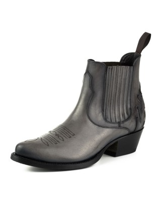 Mayura 2487 Marilyn Gris Ladies Cowboy Ankle Boots