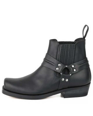 Mayura 004 Ankle Harness Boot Black