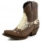 Mayura 012 Sadale/Natural Ankle Cowboy Boot Leather Genuine Snakeskin