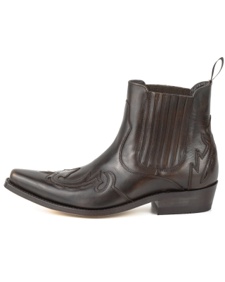Mayura 021 Western Ankle Boot 2-Tone Brown Old Manchado