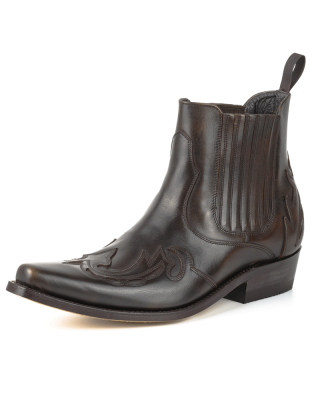 Mayura 021 Western Ankle Boot 2-Tone Brown Old Manchado