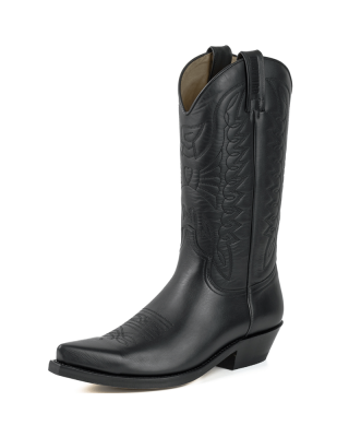 Mayura 1920-C Western Biker Boot Box Black