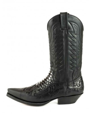 Mayura 1935 Black / Black Genuine Snakeskin