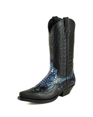 Mayura 1935 Black / Blue Genuine Snakeskin