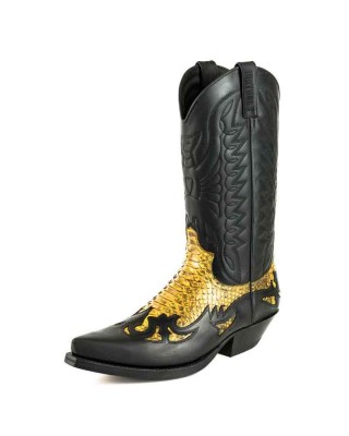 Mayura 1935 Black / Camel Genuine Snakeskin