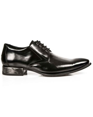 New Rock - M.2243-C11 - Black Elegant Shoes
