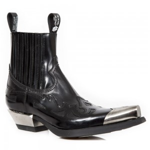 New Rock - M.7950P-C11 - Flame Ankle Cowboy Boots