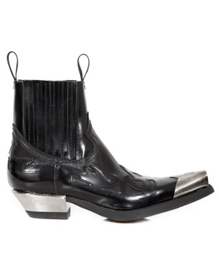 New Rock - M.7950P-C11 - Flame Ankle Cowboy Boots