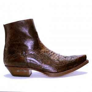 Sendra - 5790P - Brown Python Ankle Boot