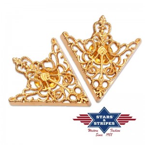 Stars & Stripes - Collar Tip Brass